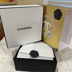 Chanel Gift Boxe with gold wrap